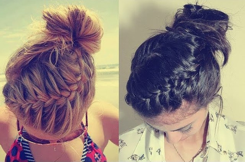 20 Easy Updos For Medium Hair (500 x 331 Pixel)