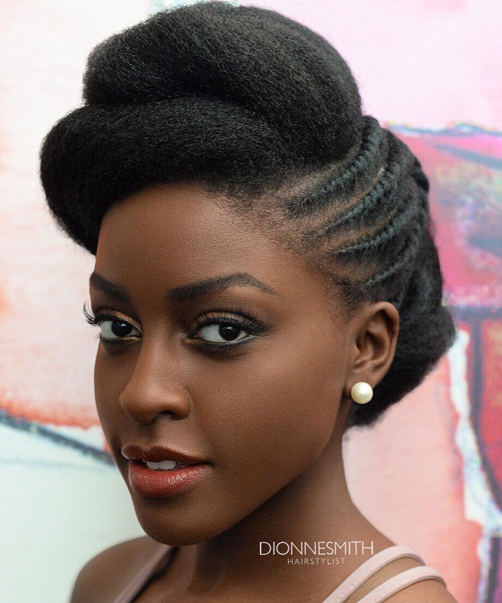 50 Cute Updos for Natural Hair (500 x 601 Pixel)