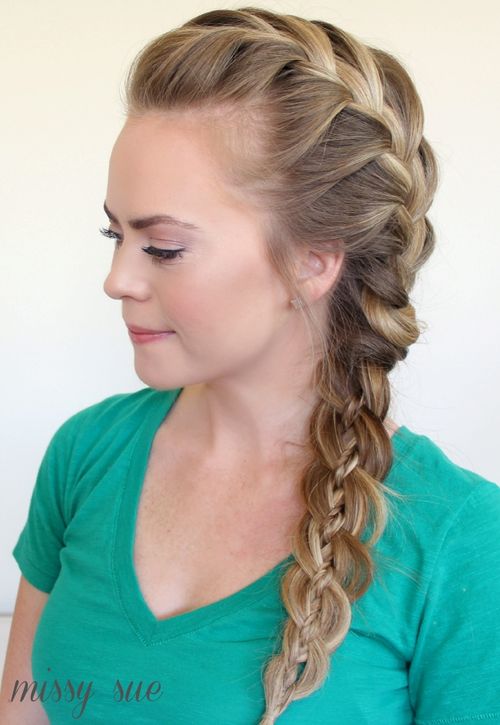 30 Elegant French Braid Hairstyles (500 x 725 Pixel)