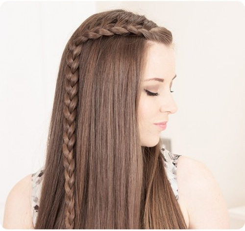 20 Stylish Side Braid Hairstyles For Long Hair (500 x 473 Pixel)