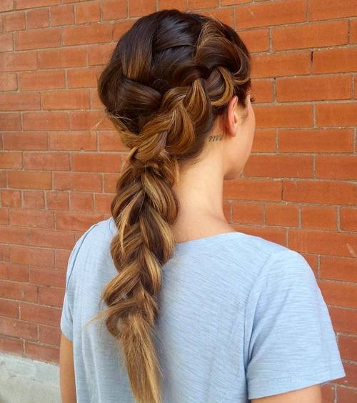 30 Elegant French Braid Hairstyles (500 x 564 Pixel)