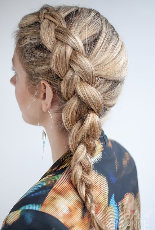 20 Stylish Side Braid Hairstyles For Long Hair (500 x 739 Pixel)