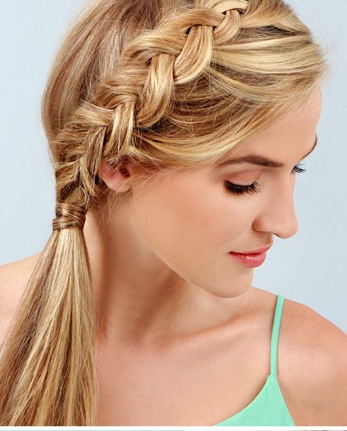 Braided Ponytail Hairstyles | 40 Cute Ponytails with Braids (500 x 621 Pixel)