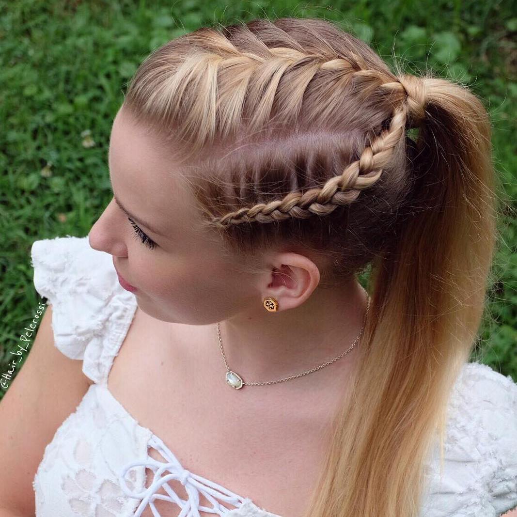 Braided Ponytail Hairstyles | 40 Cute Ponytails with Braids (500 x 500 Pixel)