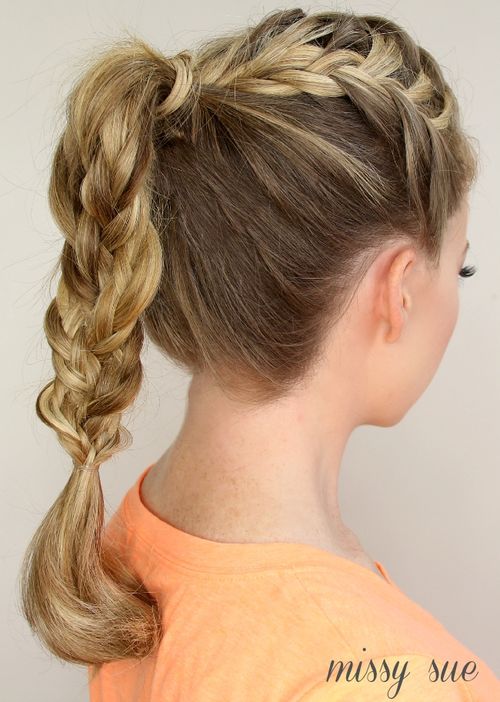Braided Ponytail Hairstyles | 40 Cute Ponytails with Braids (500 x 702 Pixel)