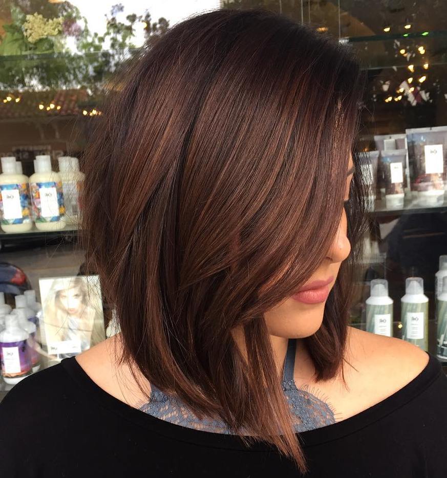 Indulge In A Sweet New Look With A Chocolate Brown Blunt Bob - See The ...