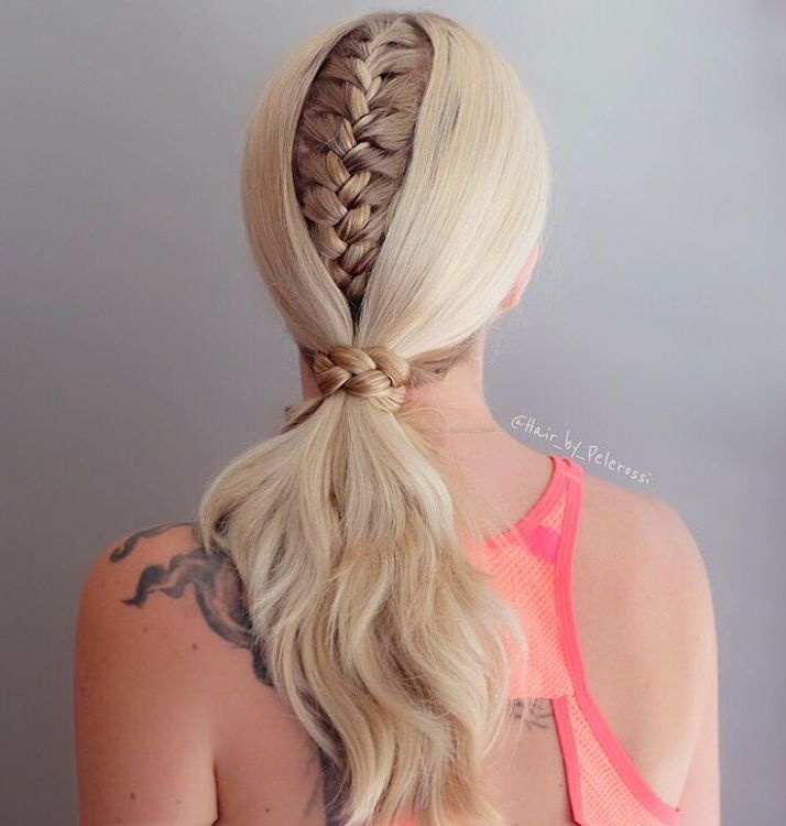 Braided Ponytail Hairstyles | 40 Cute Ponytails with Braids (500 x 525 Pixel)