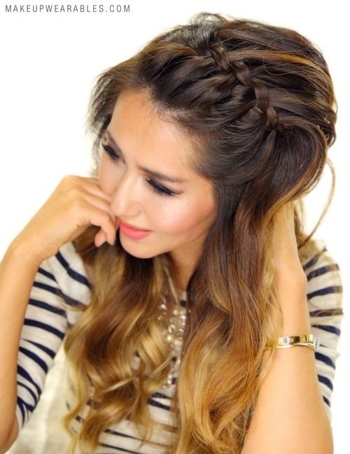 40 Cute and Comfortable Braided Headband Hairstyles (500 x 649 Pixel)
