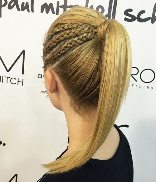 Side deals braid ponytail