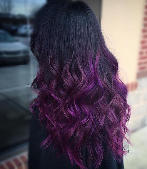 Purple Ombre Hair Ideas Plum, Lilac, Lavender and Violet Hair Colors