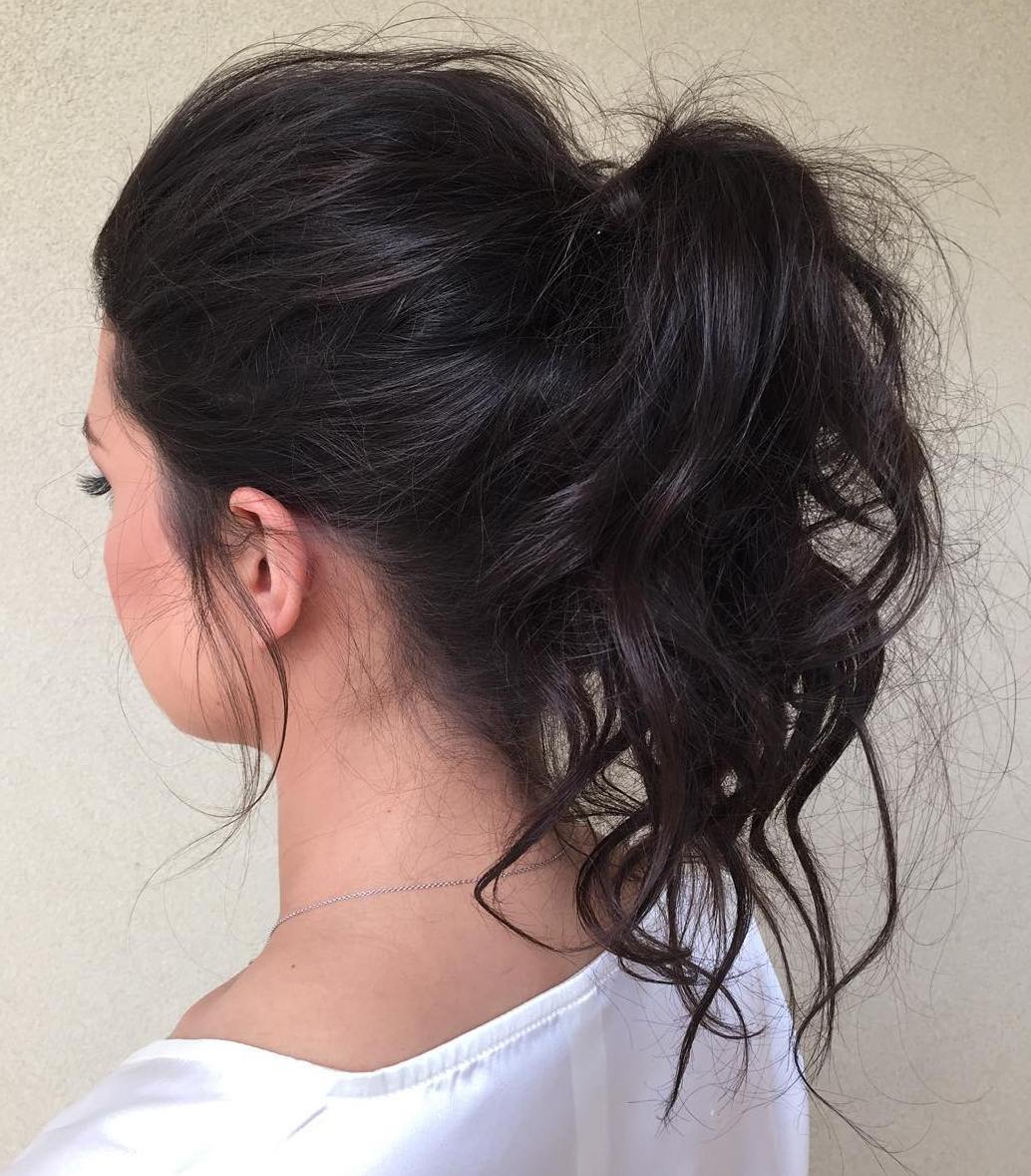 30 Eye-Catching Ways to Style Curly and Wavy Ponytails (1034 x 1179 Pixel)