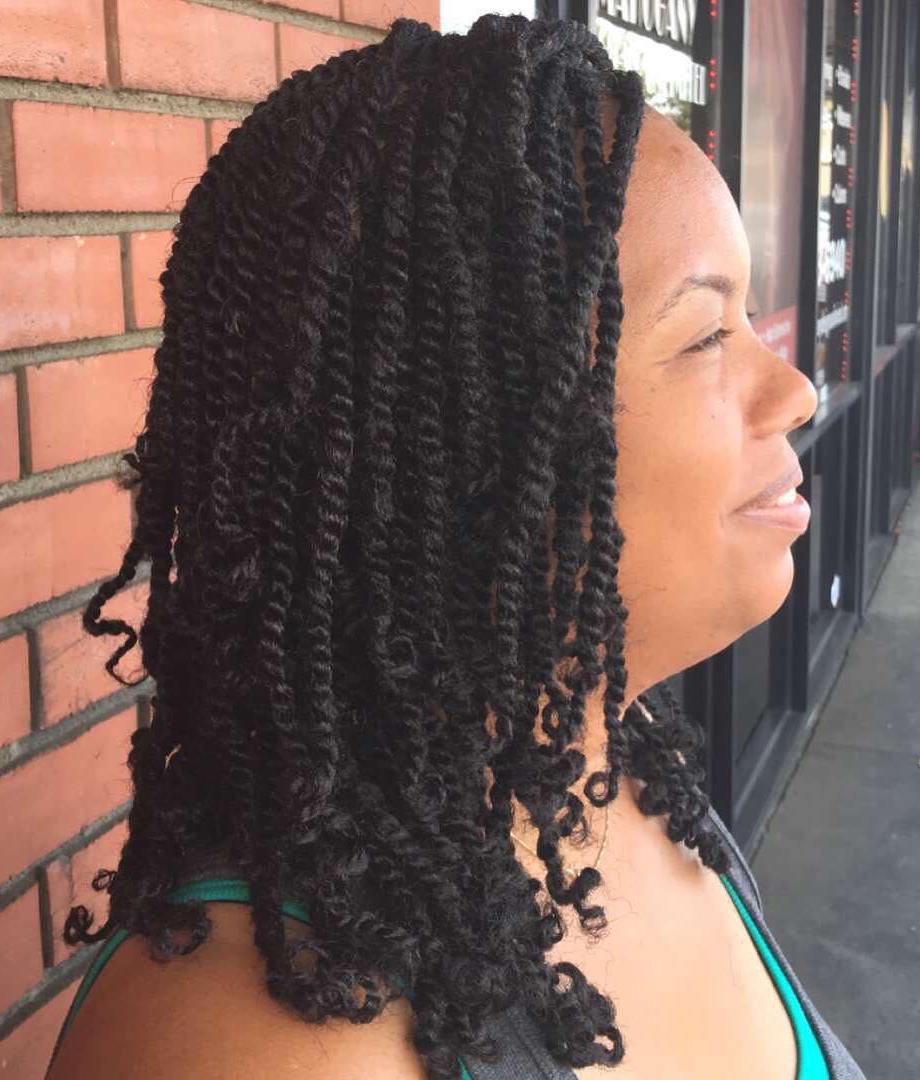 30 Hot Kinky Twist Hairstyles to Try in 2021 (500 x 587 Pixel)