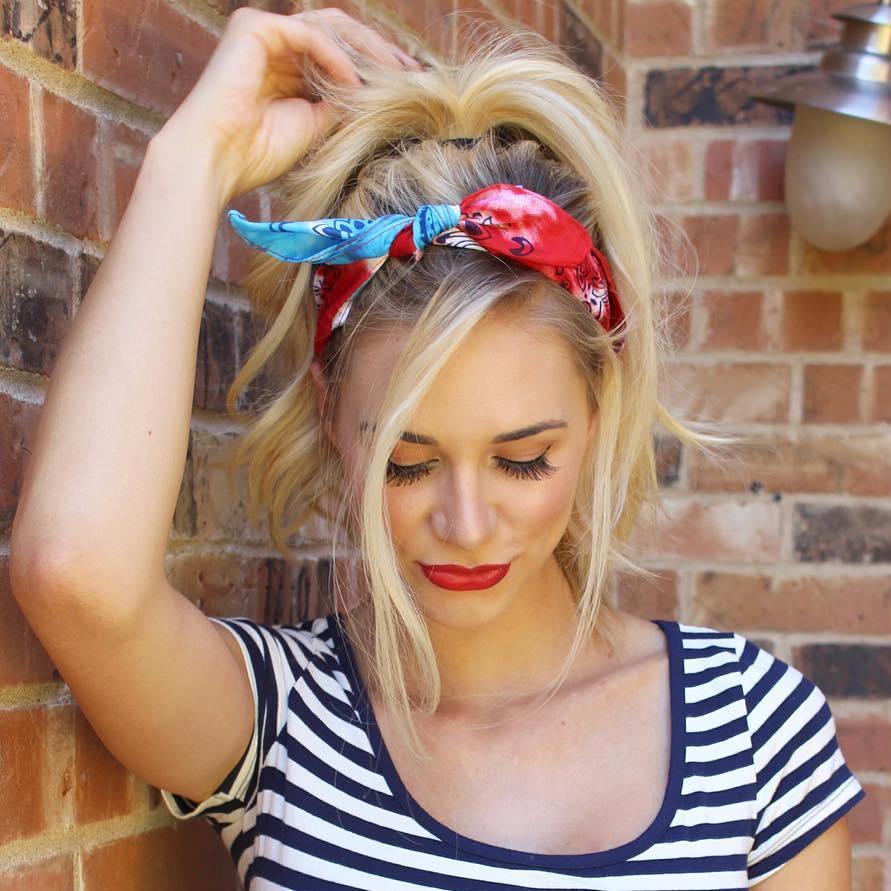 20 Gorgeous Bandana Hairstyles for Cool Girls