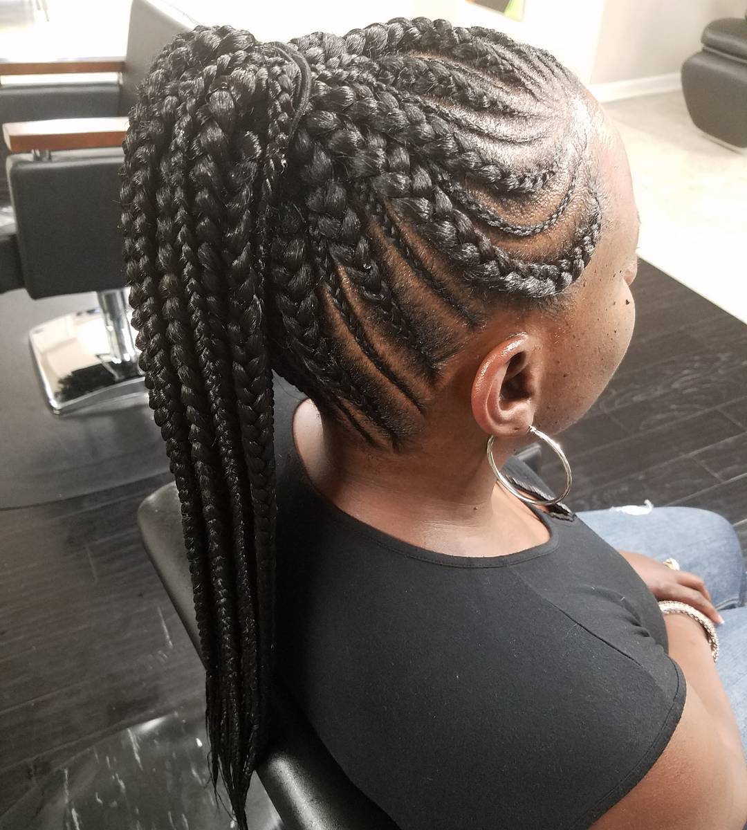 Ghana Braids Updo