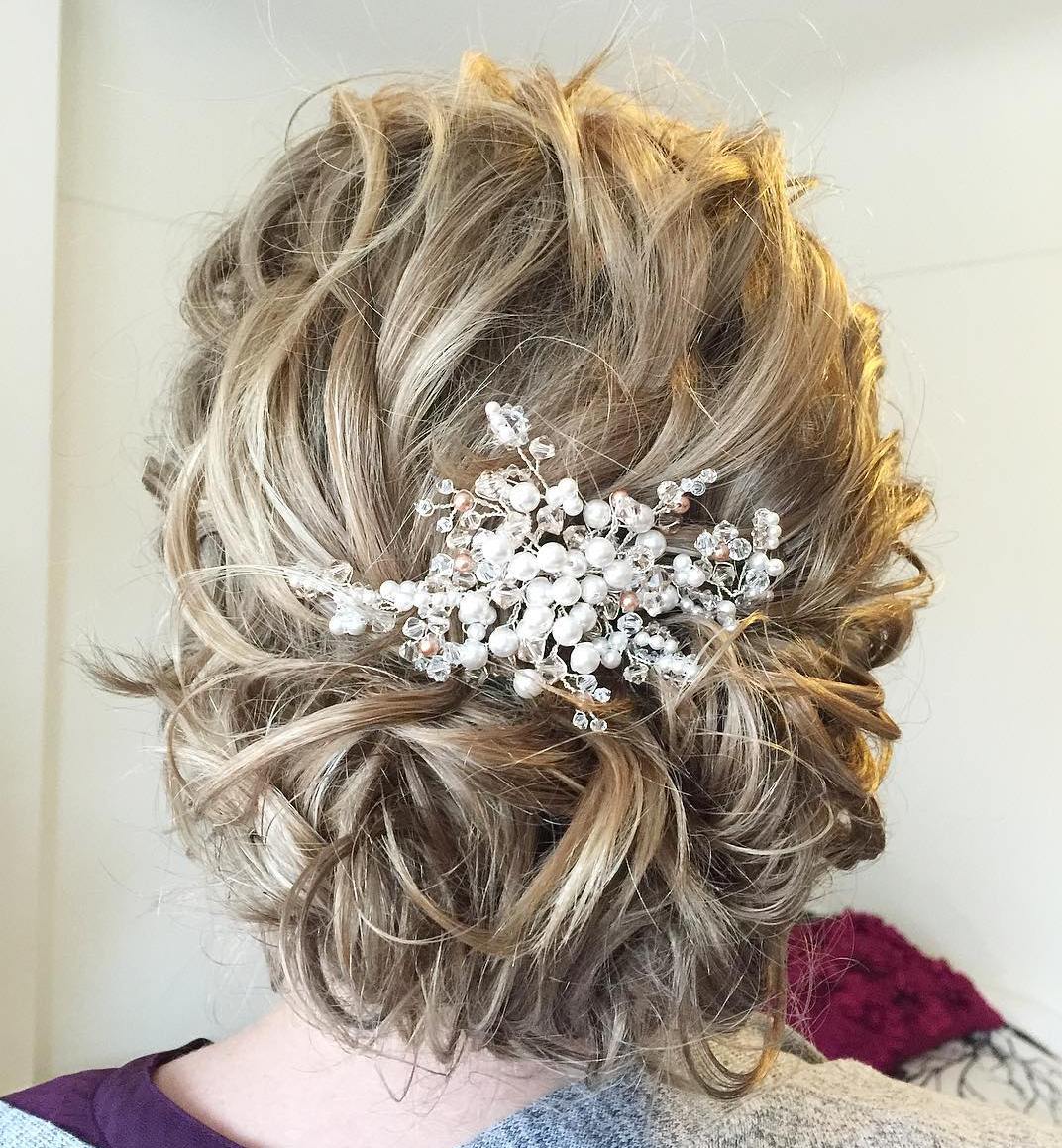 Top 20 Wedding Hairstyles for Medium Hair (500 x 541 Pixel)