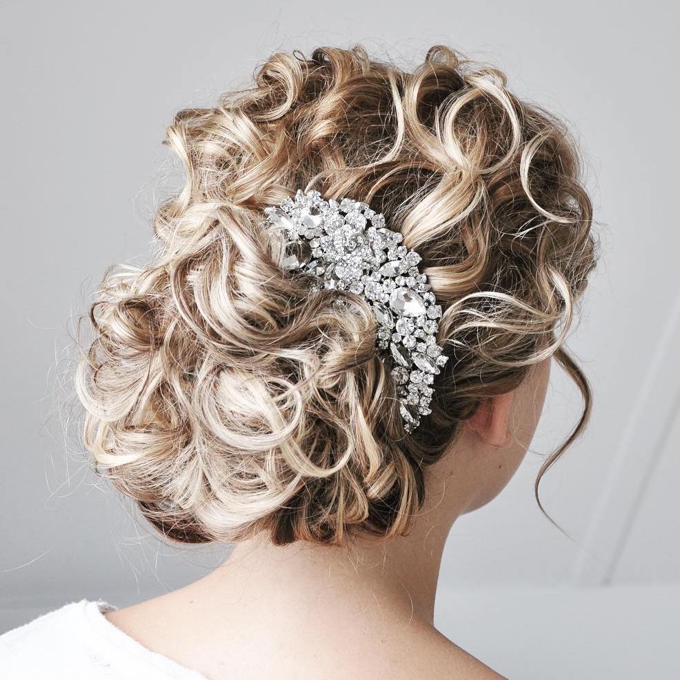 Black Curly Updo Wedding Hairstyles Pictures