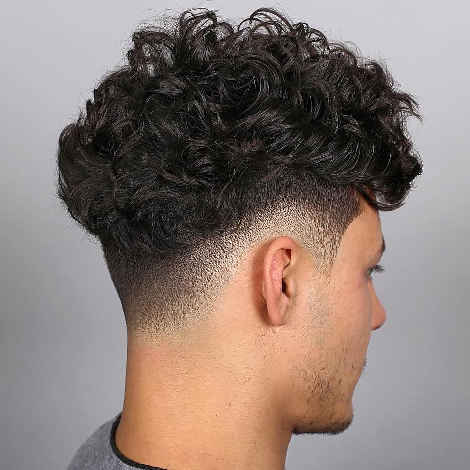 24 Long curly hair fades for guys for 2022
