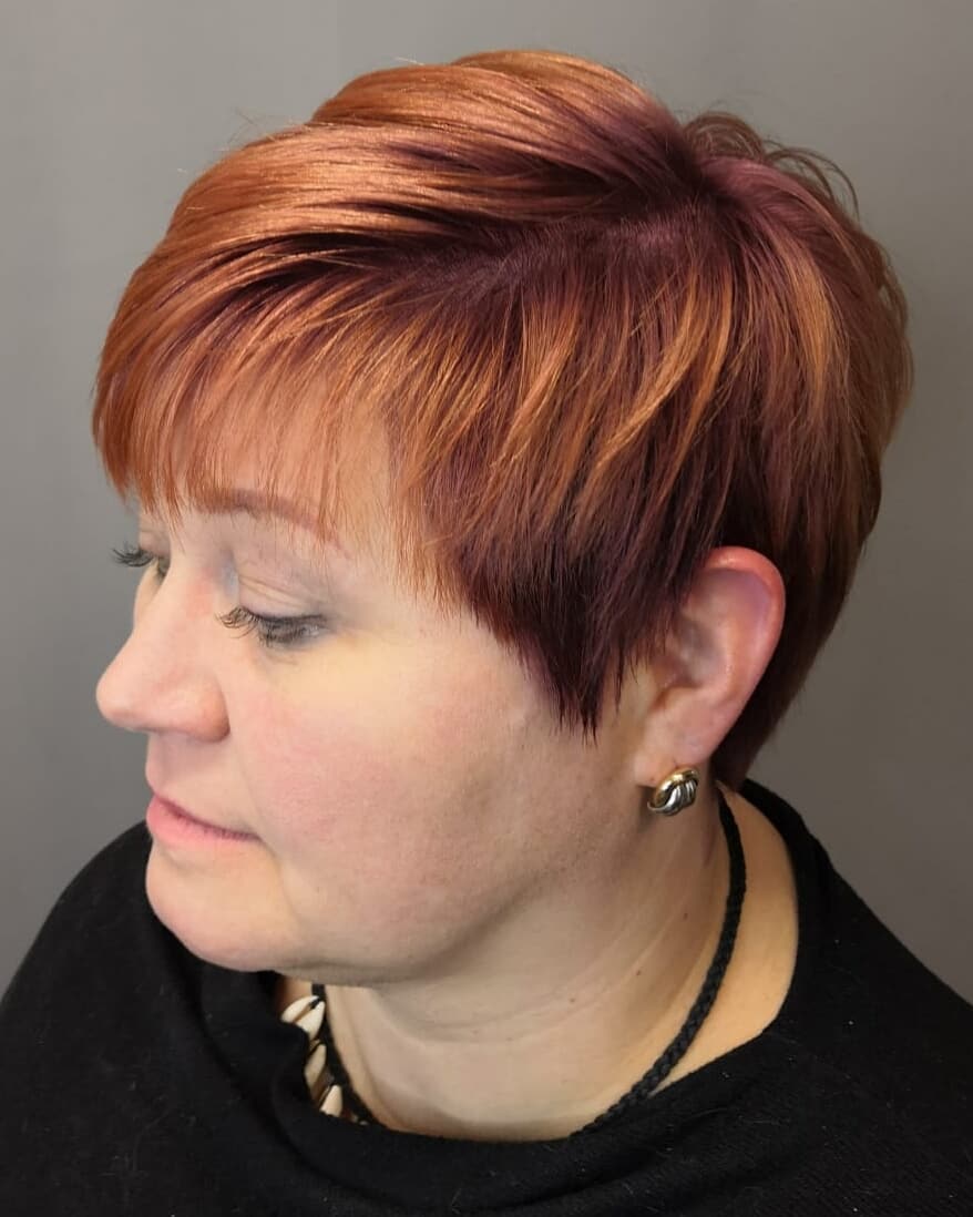 20 Latest Short Hairstyles for Women with Round Faces over 50 (500 x 625 Pixel)