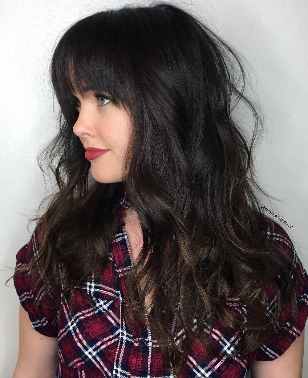 20 Stunning Long Dark Brown Hair Cuts and Styles (500 x 614 Pixel)