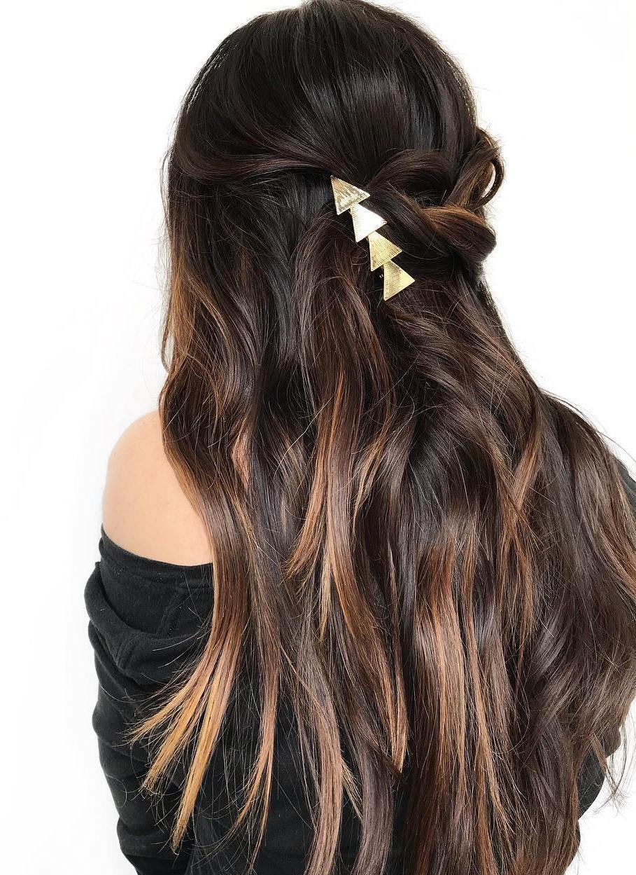 20 Stunning Long Dark Brown Hair Cuts and Styles