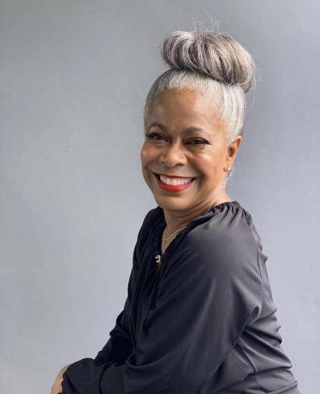 15 Hairstyle for Black Women Over 50 with Black Gray Hair Care Tips