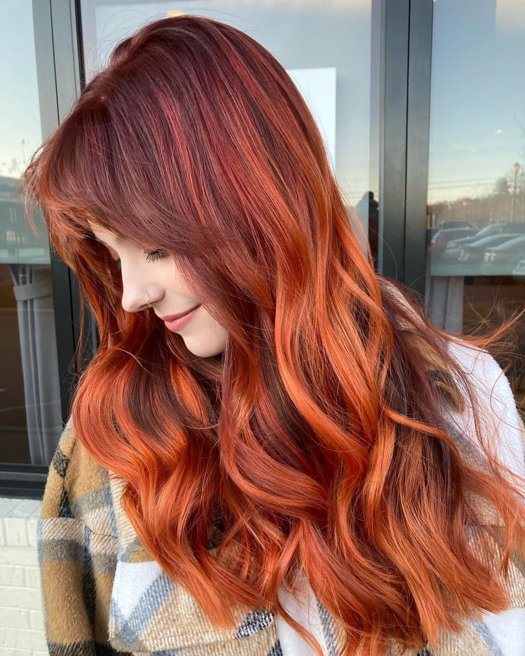 Pumpkin Spice Hair Color