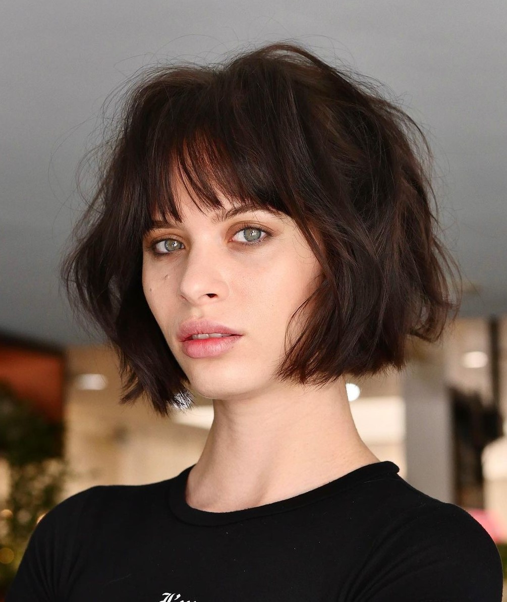 fringe様 Styling Short Bob with Bangs in 2025