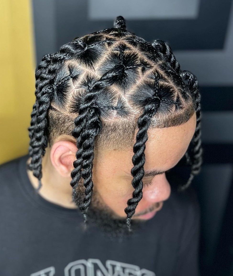 24 Ideas How to Rock Two-Strand Twists for Men in 2025