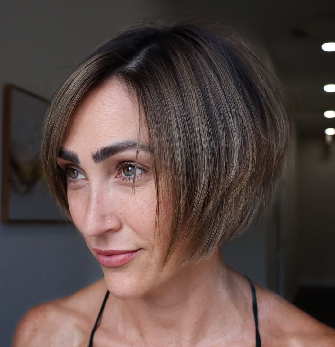 Short Layered Bob Hairstyle