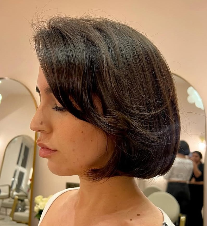 Textured Chin-Length Bob