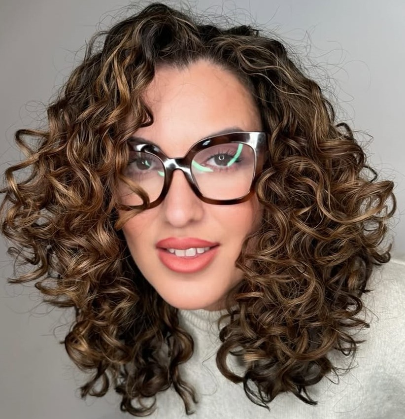 Curly Layered Bob Hairstyle