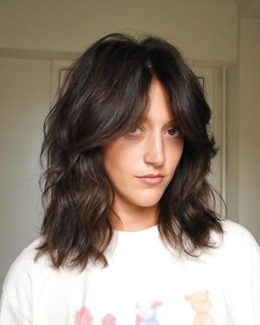 Layered Bob with Curtain Bangs