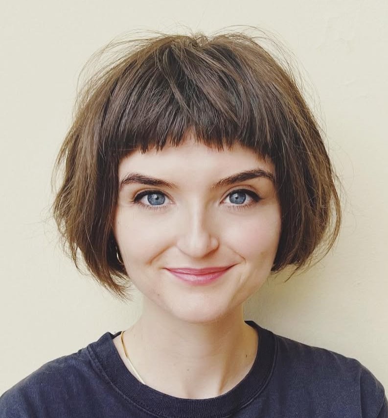 Layered Bob with Short Bangs