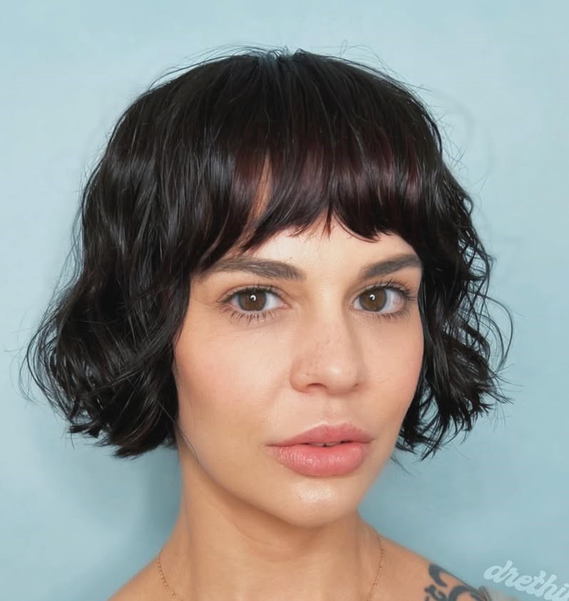 French Bob with Full Bangs