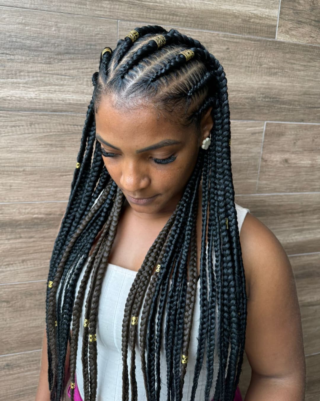 Asymmetric Fulani Braids