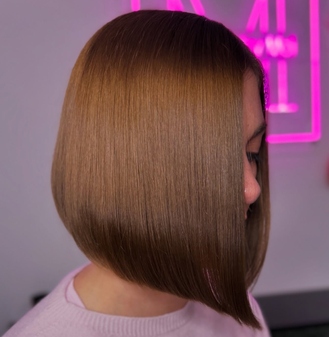 Angled Bob with Rounded Back