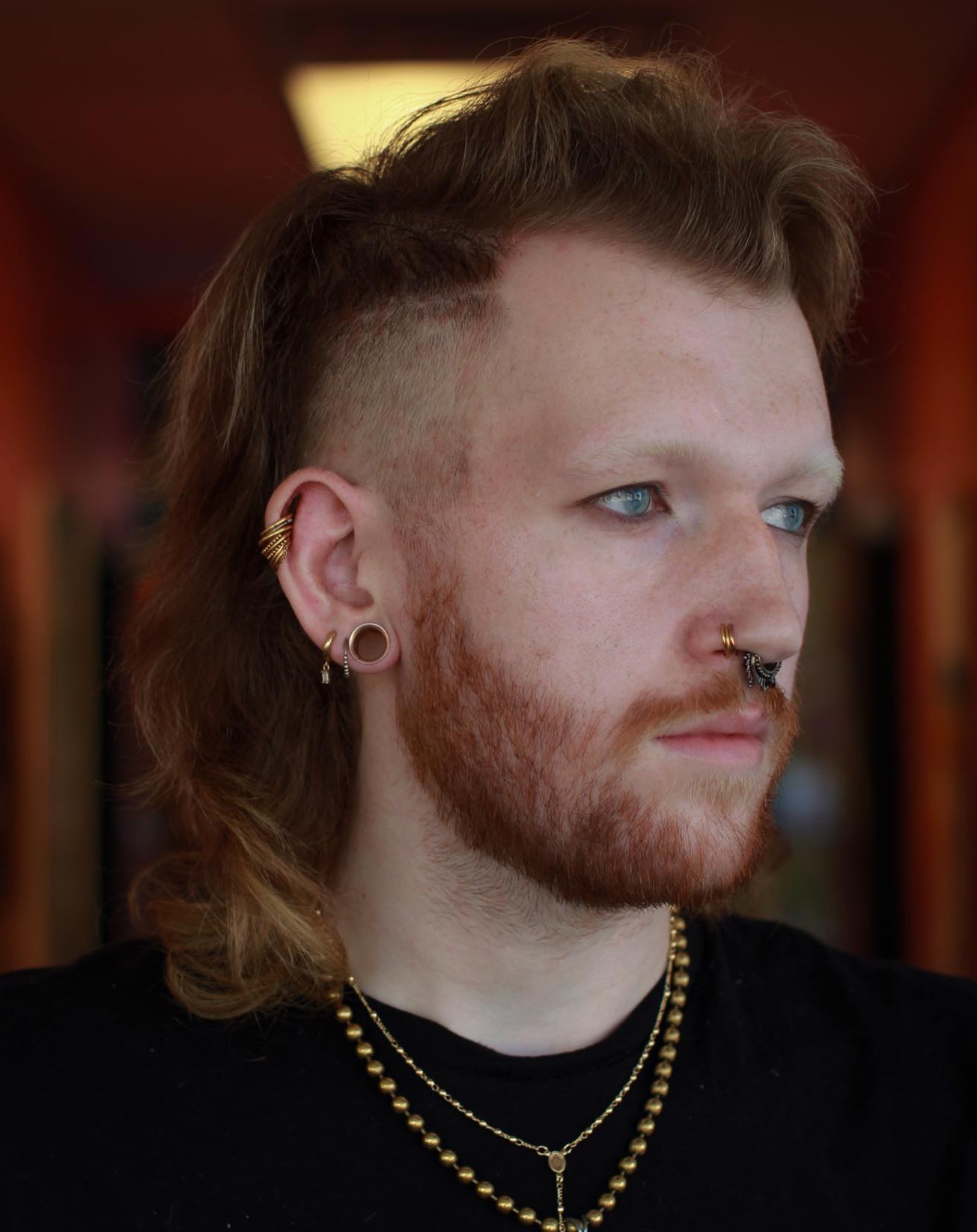 Expressive Long Undercut Hairstyle