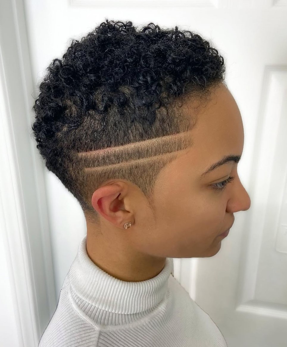 Womens Fade for Natural Hair