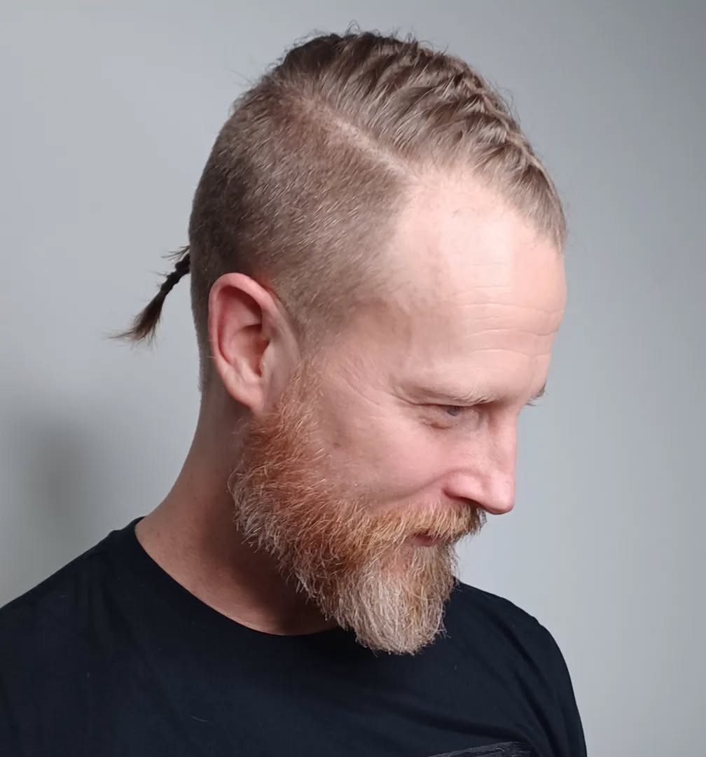Mens French Braid Hairstyle