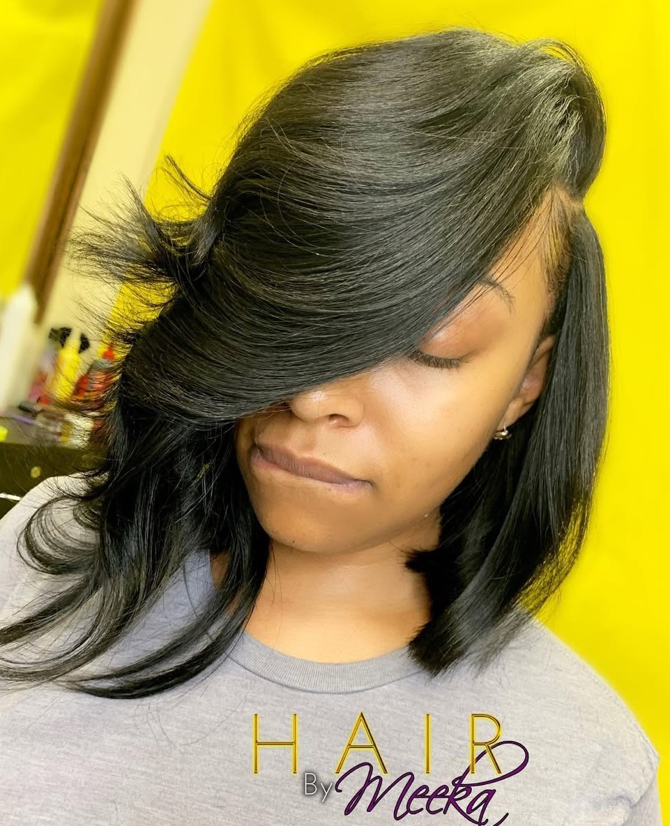 Shorter in the Back Black Bob