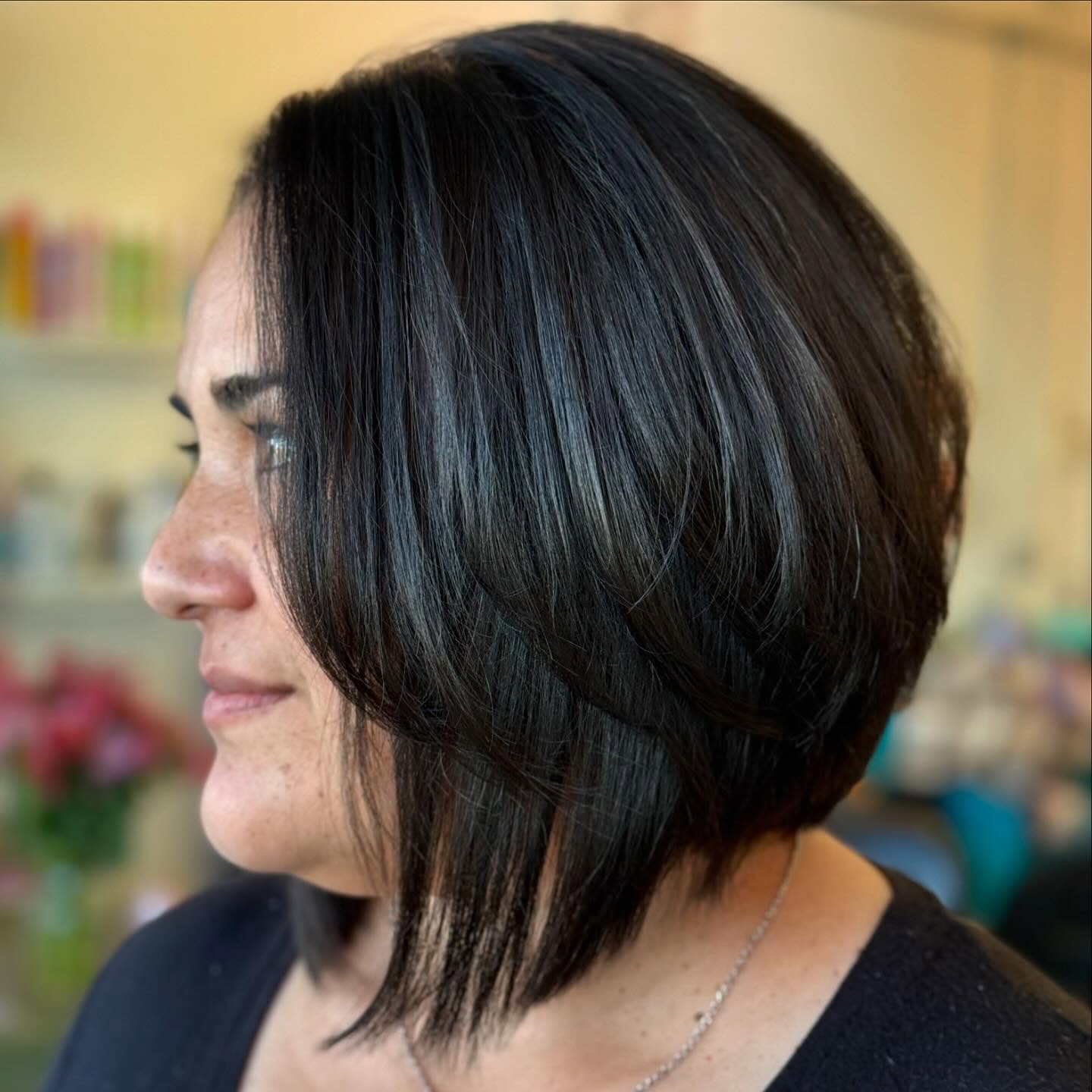 A-Line Lob for Thick Hair