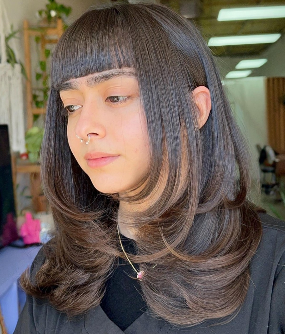 Personalized Straight Blunt Bangs