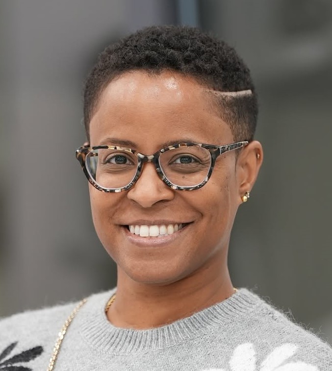 Side-Parted TWA for Thin Hair