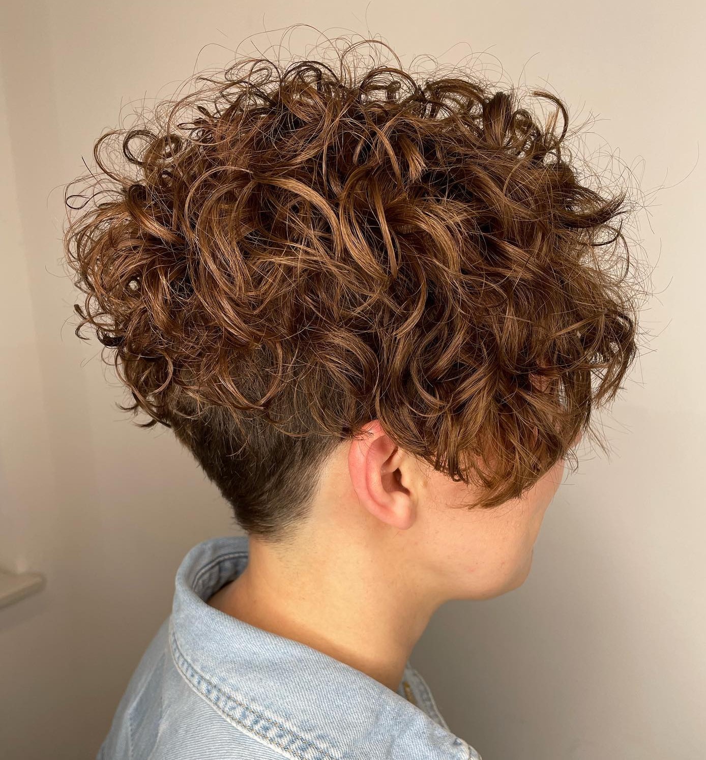 Air-Dried Perm for Short Cut