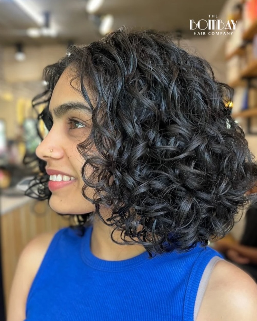 Curly Layered Bob Haircut