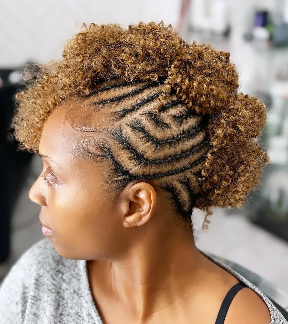 Faux Hawk with Cornrows