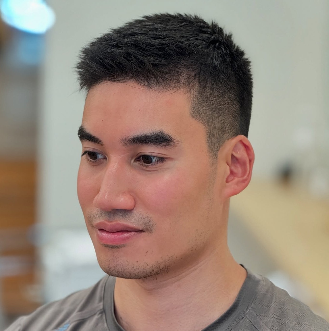 Crew Cut with Scissor Fade