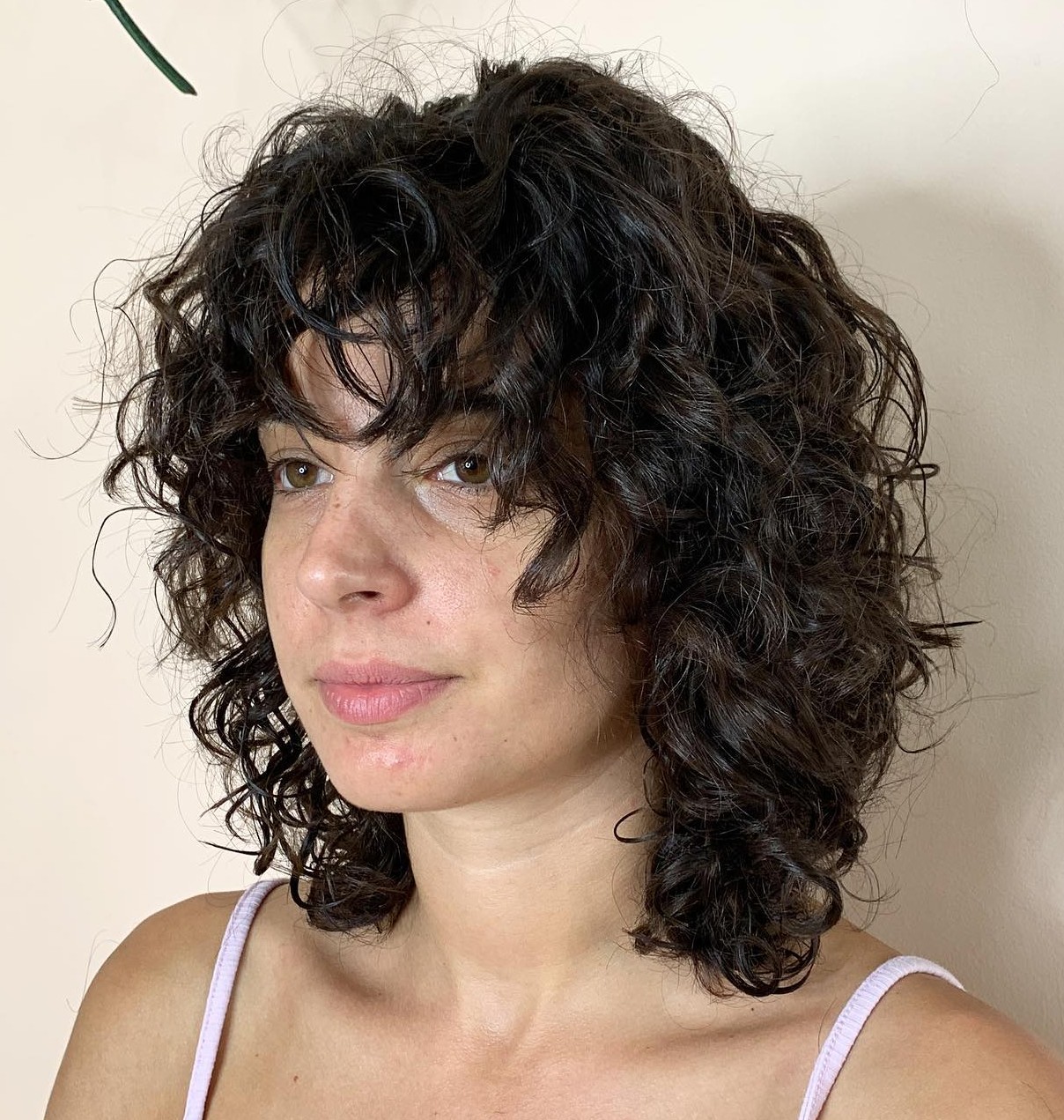 Medium Layered Perm Hairstyle