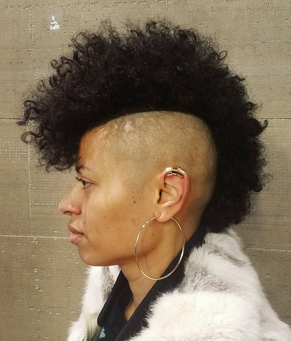 Shaved Mohawk for Natural Hair