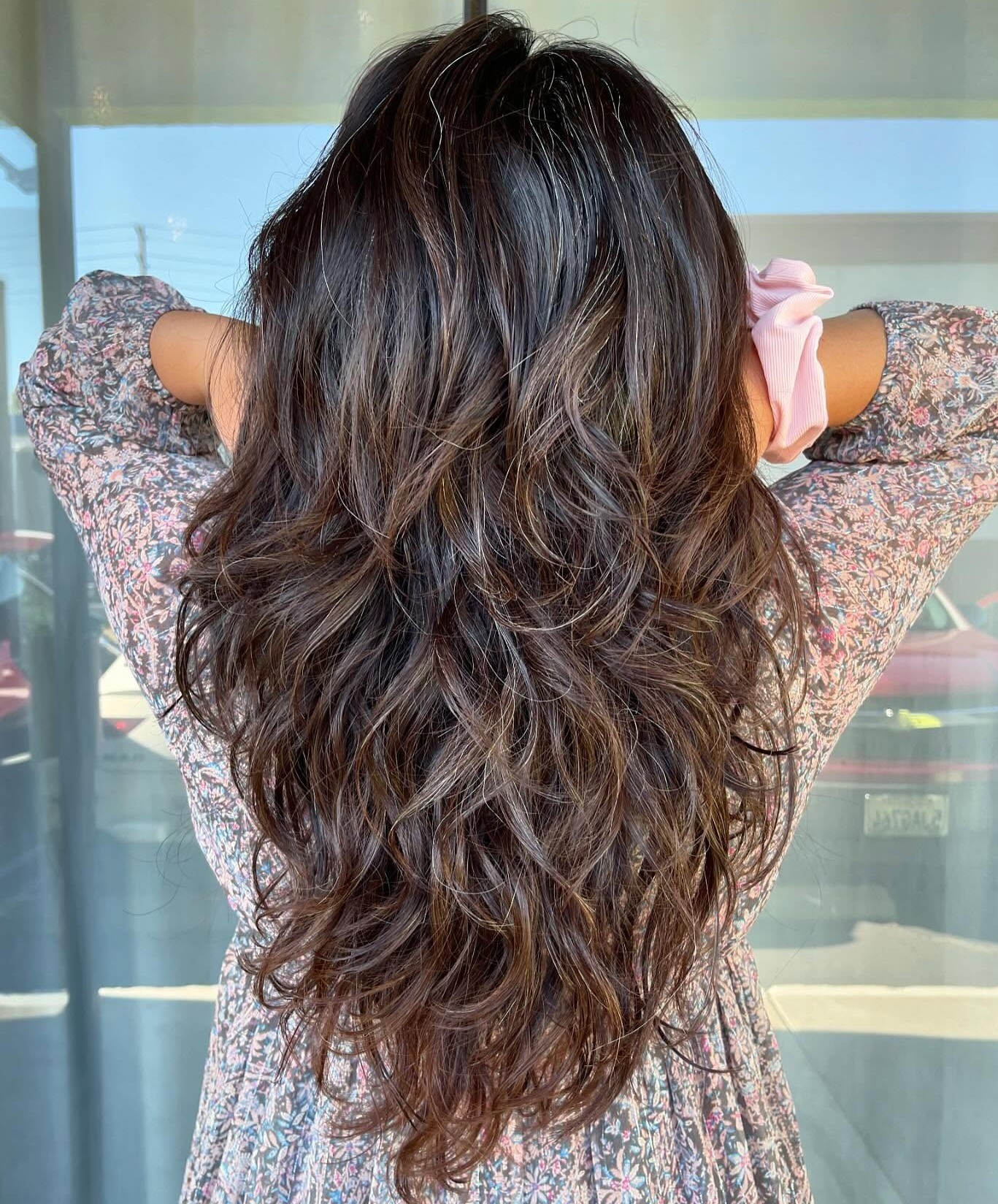 Body Wave Perm with Textured Layers
